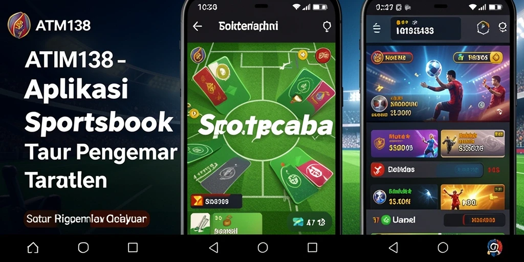 Screenshot ATM138 menampilkan tampilan interaktif dari fitur taruhan olahraga.