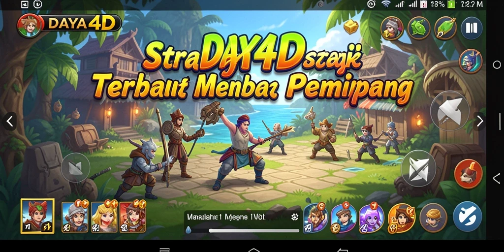 Tangkapan layar utama <strong>DAYA4D</strong> menampilkan aksi strategi yang mendebarkan.