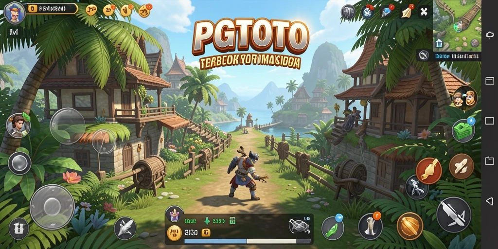Tangkapan layar yang menampilkan aksi eksplorasi dunia terbuka di PGTOTO.
