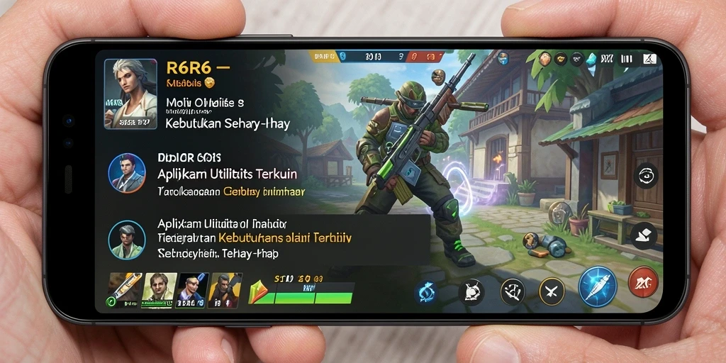Tampilan antarmuka utama R6R6 yang sederhana dan modern.