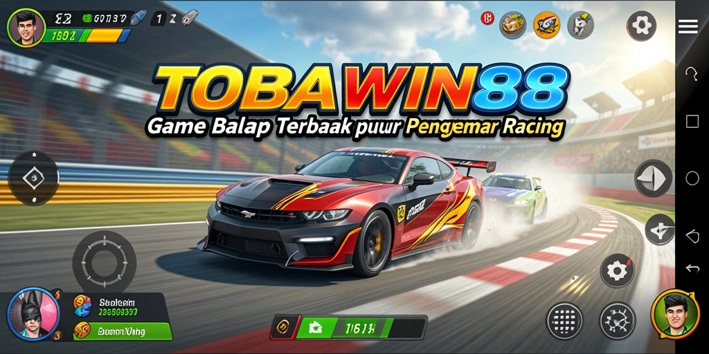 Gameplay TOBAWIN88 yang seru dan menegangkan saat balapan