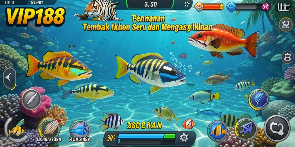 Gameplay seru dari Tembak Ikan VIP188 dengan grafis menawan.
